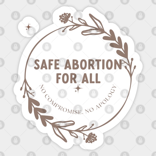 Safe Abortion For All Sticker by goblinbabe